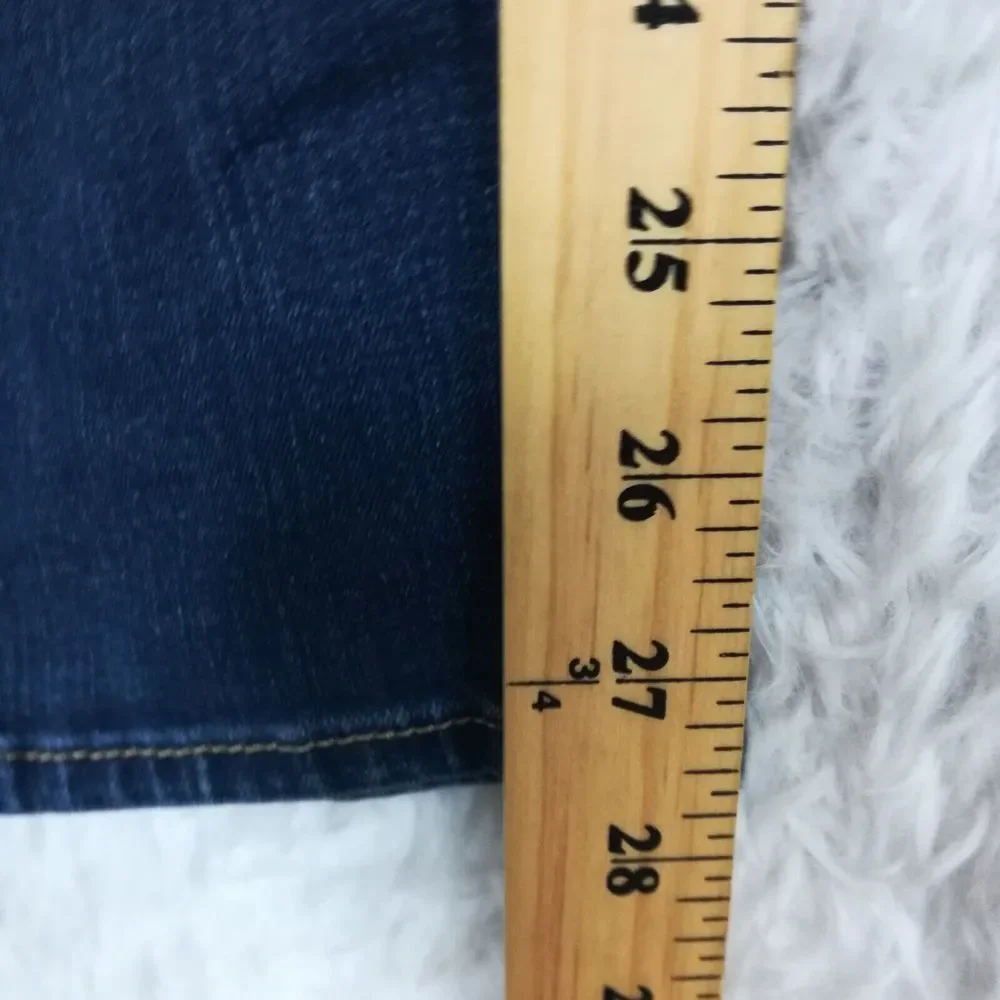 Lucky Brand‎ Womens Jeans Sofia Skinny Blue Denim Whiskering Medium Wash Mid 6
